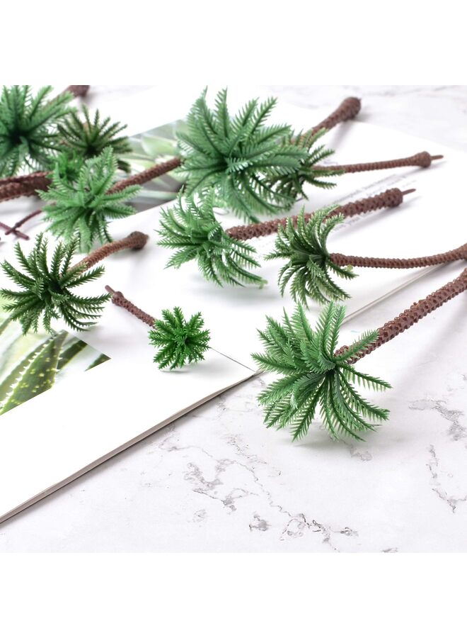 Palm Tree Model Trees, Miniature Palm Trees Fake Plastic Trees with No Stands for DIY Scenery Landscape Cake Decoration?20PCS?2.1" - 7.4" ? - Image 4