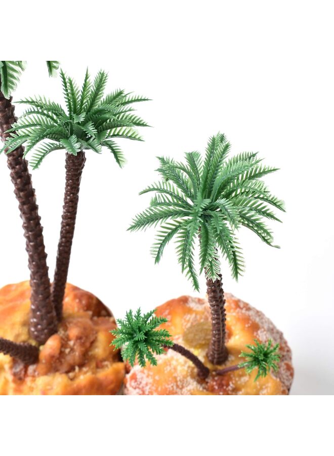 Palm Tree Model Trees, Miniature Palm Trees Fake Plastic Trees with No Stands for DIY Scenery Landscape Cake Decoration?20PCS?2.1" - 7.4" ? - Image 2