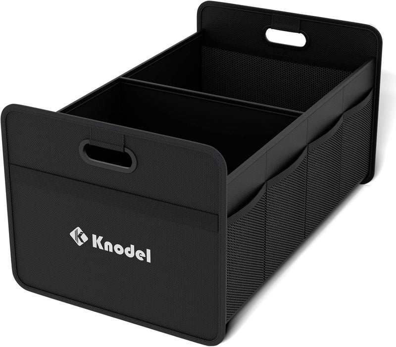 K KNODEL Car Trunk Organizer, Foldable Organizer for Car, Automotive Consoles & Organizers, Storage with Reinforced Handles (Small, Black) - Image 2