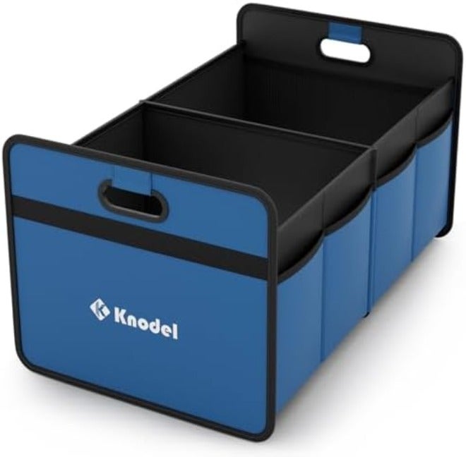 K KNODEL Car Trunk Organizer, Foldable Organizer for Car, Automotive Consoles & Organizers, Storage with Reinforced Handles (Small, Black) - Image 1