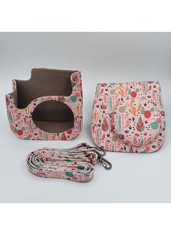 O Ozone Case for Fujifilm Instax Mini 11/12 Case PU Leather Instant Camera Cover with Adjustable Strap [ Designed Cover for Fujifilm Instax Mini 11/12 Instant Camera Bag ] - Cactus Pink  - Image 3