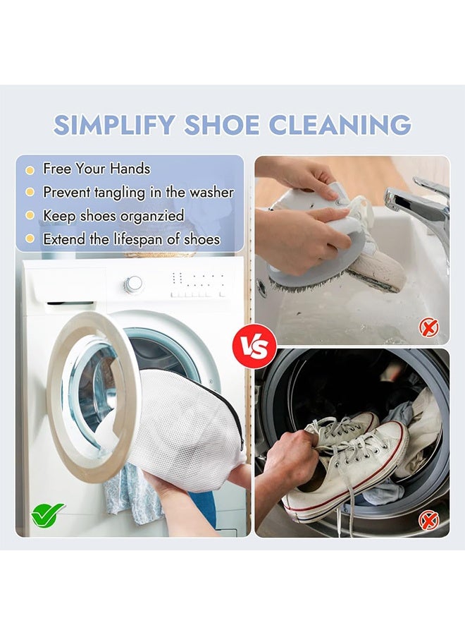 أكياس غسيل الأحذية، 3 قطع من أكياس الغسيل الشبكية للأحذية، الأحذية الرياضية، المدربين، أحذية التنس، الشبشب، تناسب حتى المقاس 12 للرجال - Image 5