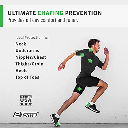 2Toms SportShield, Original Formula, All-Day Anti Chafe and Blister Prevention, Waterproof Protection from Chafing and Skin Irritation, 1.5 Ounces, 6 Bottles - Image 2