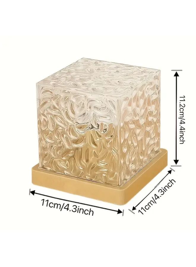 16 Color Water Ripple USB Night Light With Remote Control Auto Rotation Flame Effect - Image 5