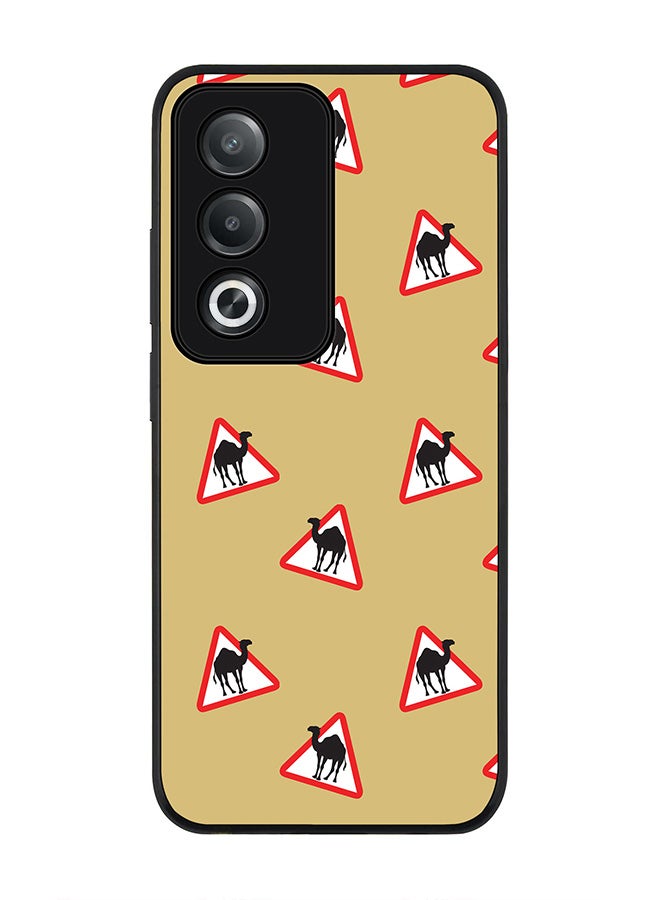 Stylizedd For Oppo A3 Pro / A80 Case,Slim fit Camera Protection, Shockproof Thin Phone cover - Camel Signs - Image 1