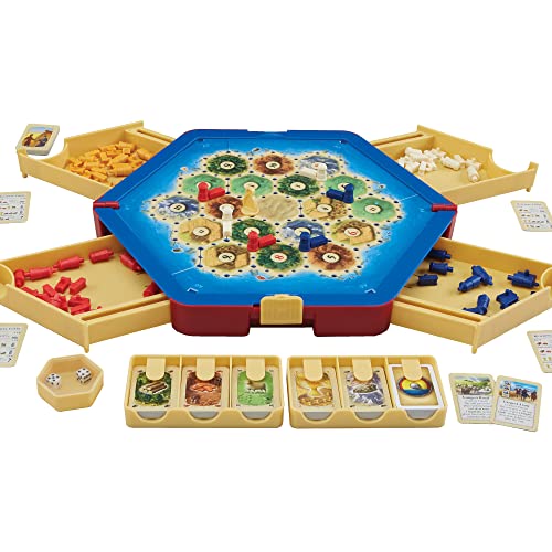 CATAN Traveler COMPACT EDITION Board Game - Settle, Trade, and Build on the Go! Strategy Game, Family Game for Kids and Adults, Ages 10+, 2-4 Players, 60 Minute Playtime, Made by CATAN Studio - Image 2