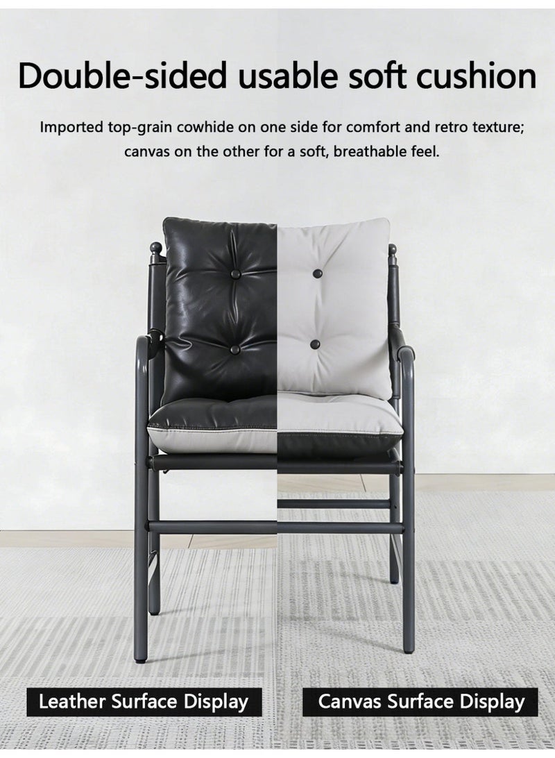 DGL Comfortable PU Leather Chair with Metal Frame，dinning chair， Easy to Assemble and Detach for Ultimate Relaxation - Image 2