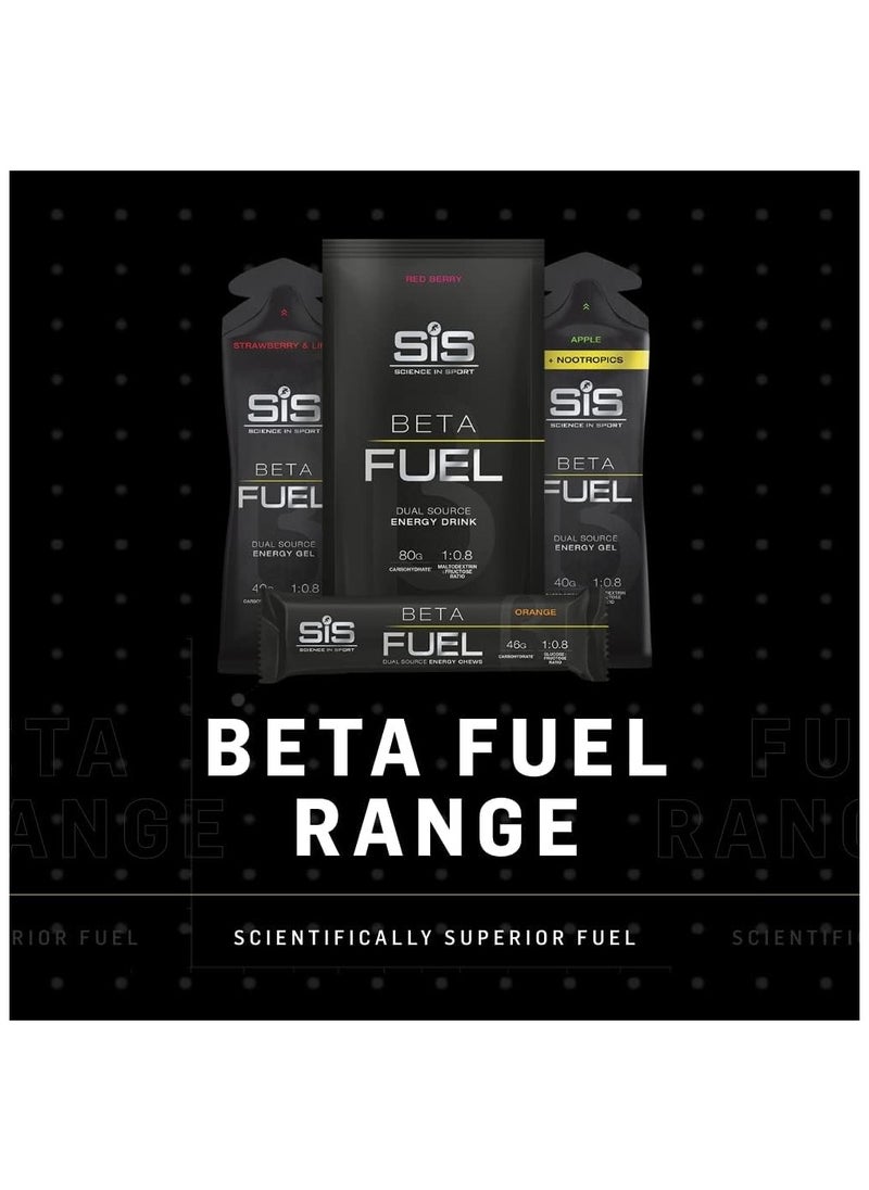 Apple Plus Nootropics - Beta Fuel Dual Source Energy Gel, 1:0.8 Maltodextrin- FructoSe Ratio,