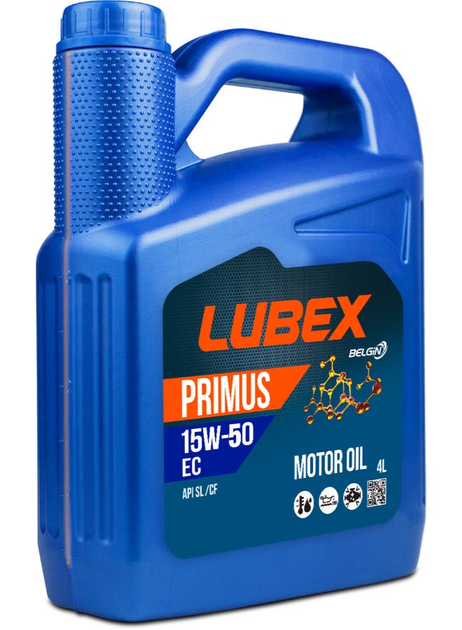 لوبكس زيت لوبكس بريموس ايه سي نصف تخليقي  15W50 حجم 4 لتر