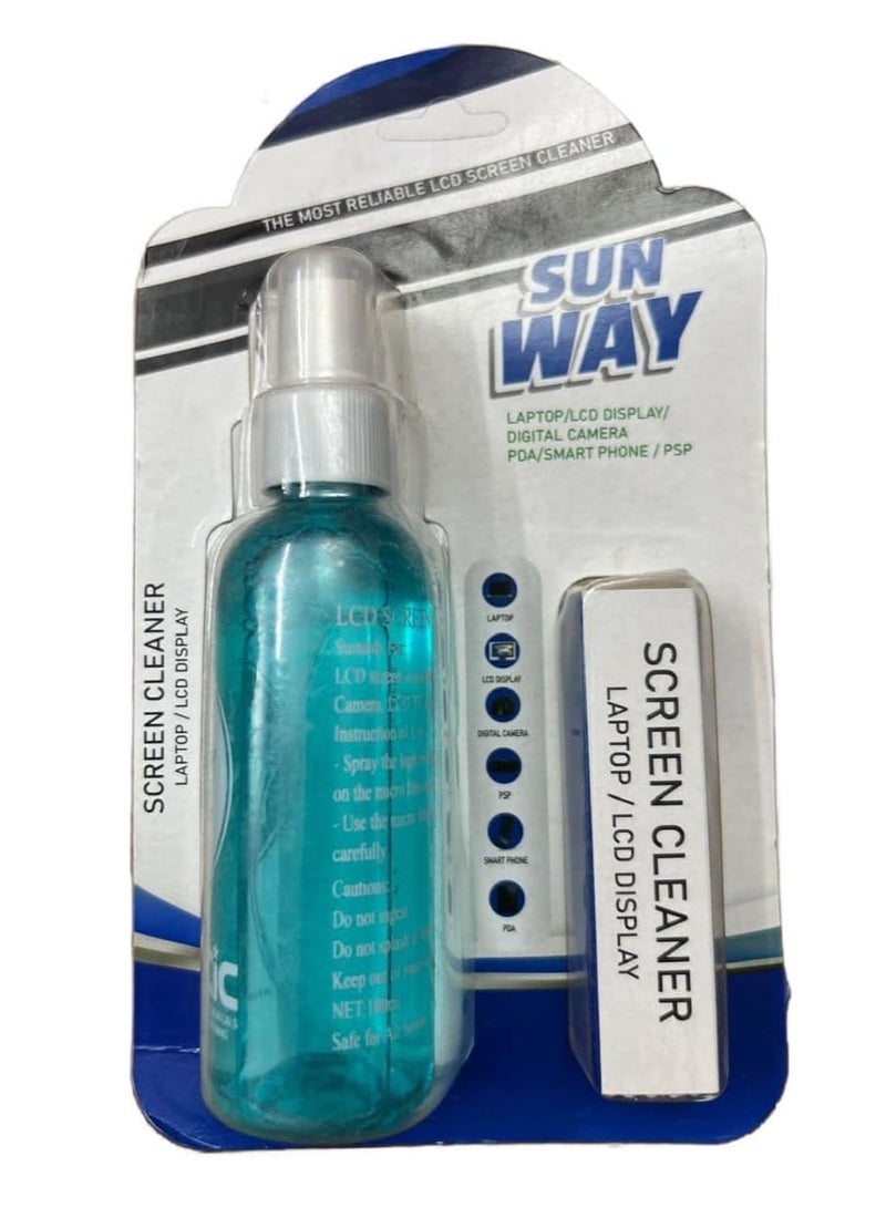 Sunway Laptop Screen Cleaning Kit Light Blue - Image 1