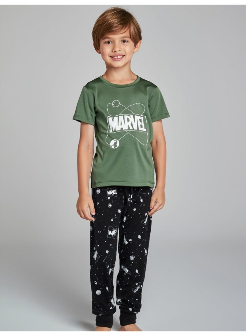 MARVEL - ‬‪BOYS SHORT SLEEVE PAJAMA SET‬ - Image 2