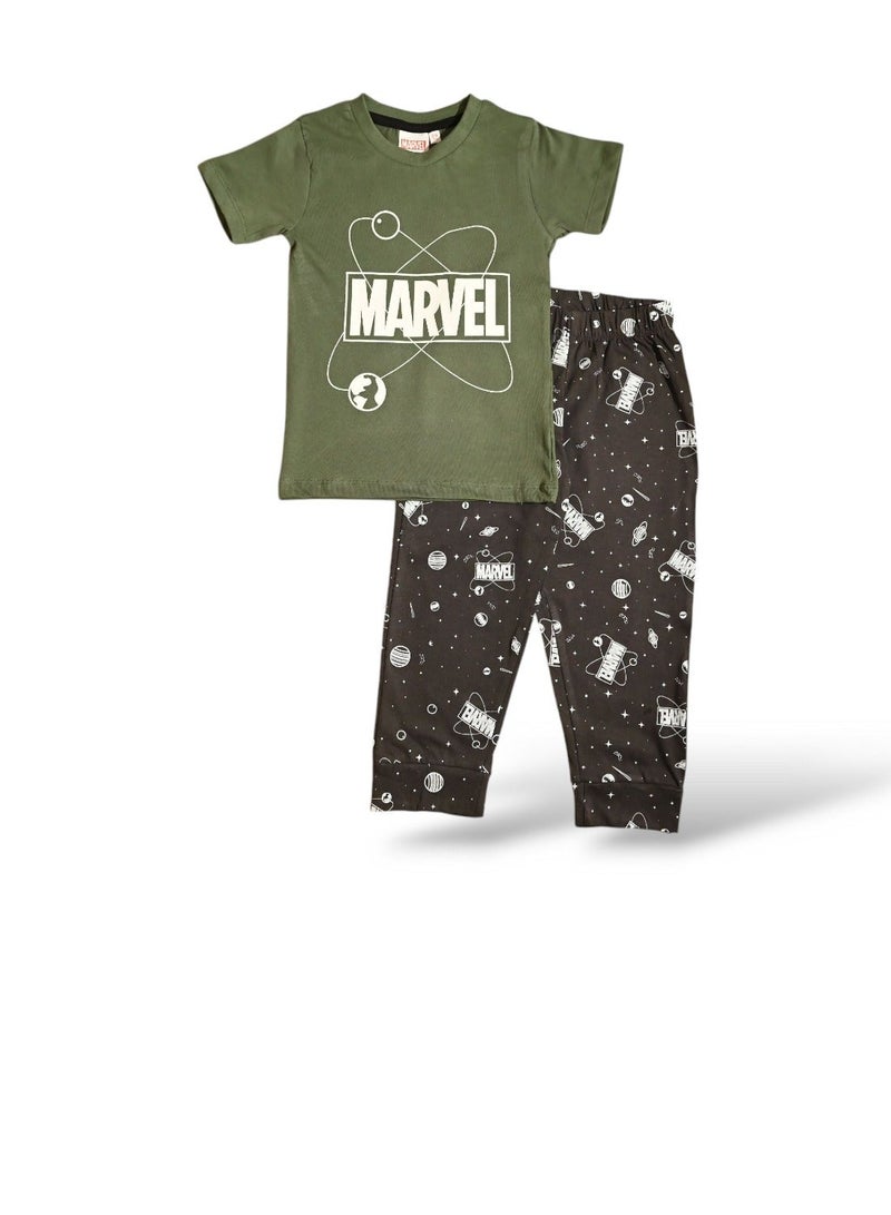 MARVEL - ‬‪BOYS SHORT SLEEVE PAJAMA SET‬ - Image 3