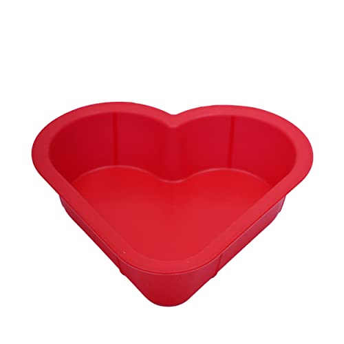 Esslly 500g Cake Mould Set - Quality Silicone Bakeware Moulds - (6-inch Square, 6-inch Round, and 7-inch Heart (Pack of 3 Shapes) - Perfect for Baking & Crafting. - Image 2