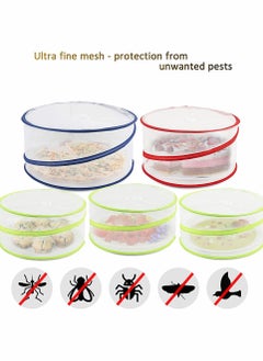 KASTWAVE Food Cover Mesh Food Tent, Pop-Up Mesh Screen Food Cover Tent Umbrella with Handles, Fine Mesh Screen, Collapsible and Reusable Patio Bug Net for BBQ, Picnics, Parties, Camping, Outdoor (3PCS)  - Image 3