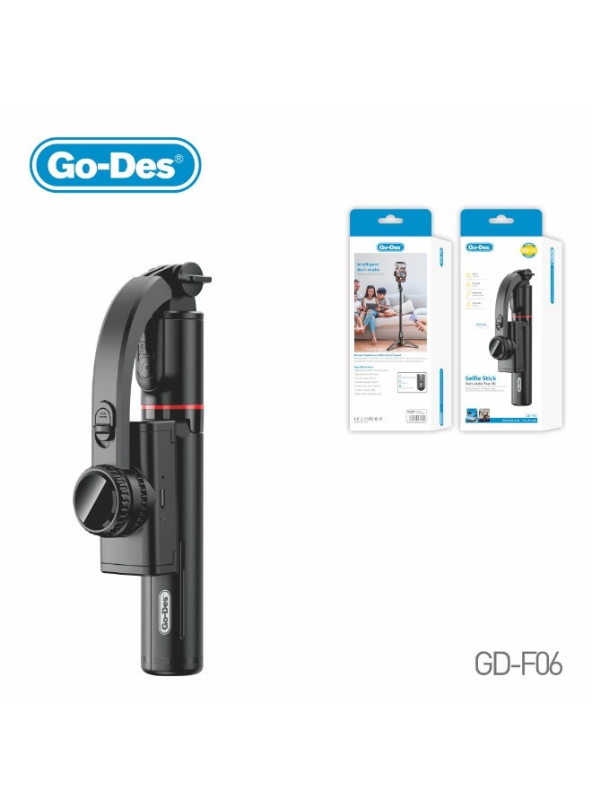 جو-ديز عصا سيلفي ثنائية الوضع، مثبتة ومتحركة، مع حامل ثلاثي القوائم، وإضاءة تعبئة، ومضادة للاهتزاز، وجهاز تحكم عن بعد بتقنية البلوتوث - Image 1