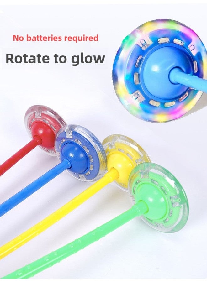 Kindergarten Children's Sports Equipment Jumping Fitness Toys Outdoor Household Indoor Fitness Circle Activity Balance Training-Color:Flash Foot Jumping Loop One Pink  - Image 4