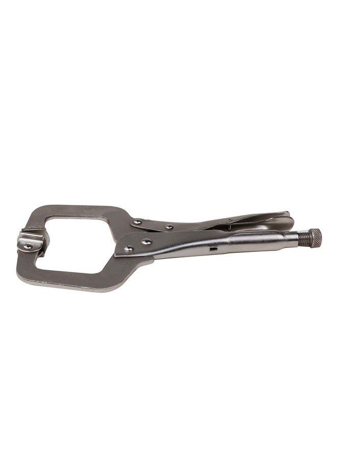 Futurekart Locking C-Type Clamp Portable Tool Vise Grip 11-Inch Heavy Duty C-Clamps with Swivel Pads -Silvery - Image 3