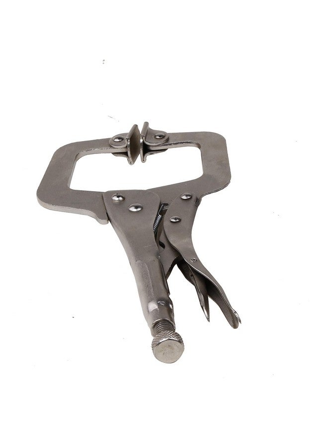 Futurekart Locking C-Type Clamp Portable Tool Vise Grip 11-Inch Heavy Duty C-Clamps with Swivel Pads -Silvery - Image 4