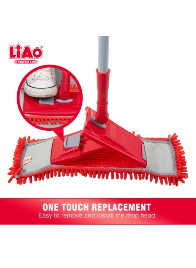LIAO LA2210 Microfiber Mop – High Absorbency Floor Cleaning Mop with Telescopic Handle - Image 3