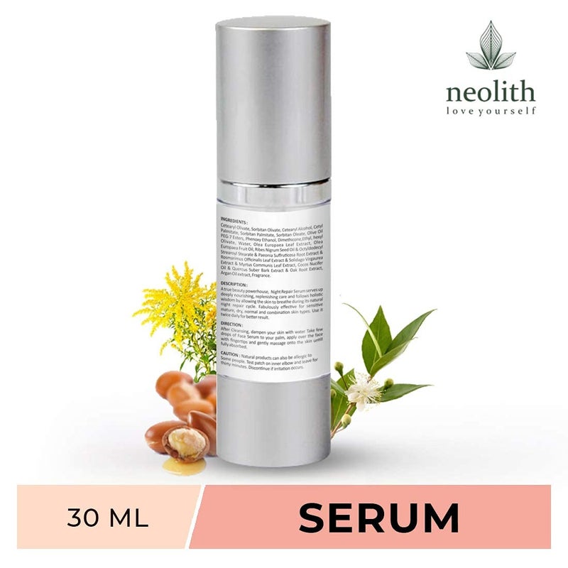 SHYRC Argan Oil Over Night Face Serum Anti Aging Face Serum for Skin Collagen Boosting Skin Tightening 30 Ml No Parabens Sulphates No Silicon Mineral Oil - Image 3