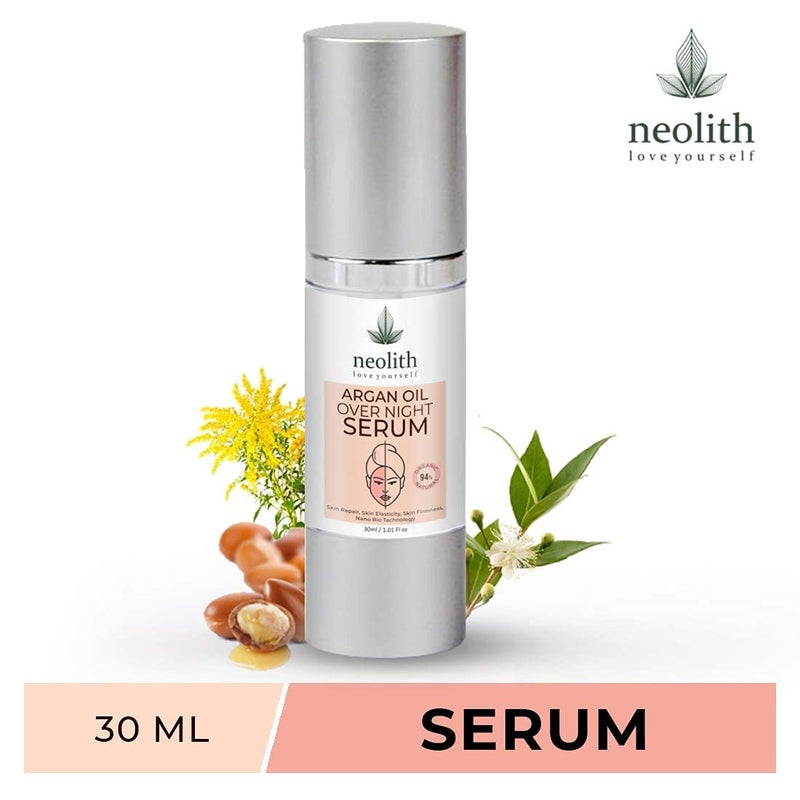 SHYRC Argan Oil Over Night Face Serum Anti Aging Face Serum for Skin Collagen Boosting Skin Tightening 30 Ml No Parabens Sulphates No Silicon Mineral Oil - Image 2