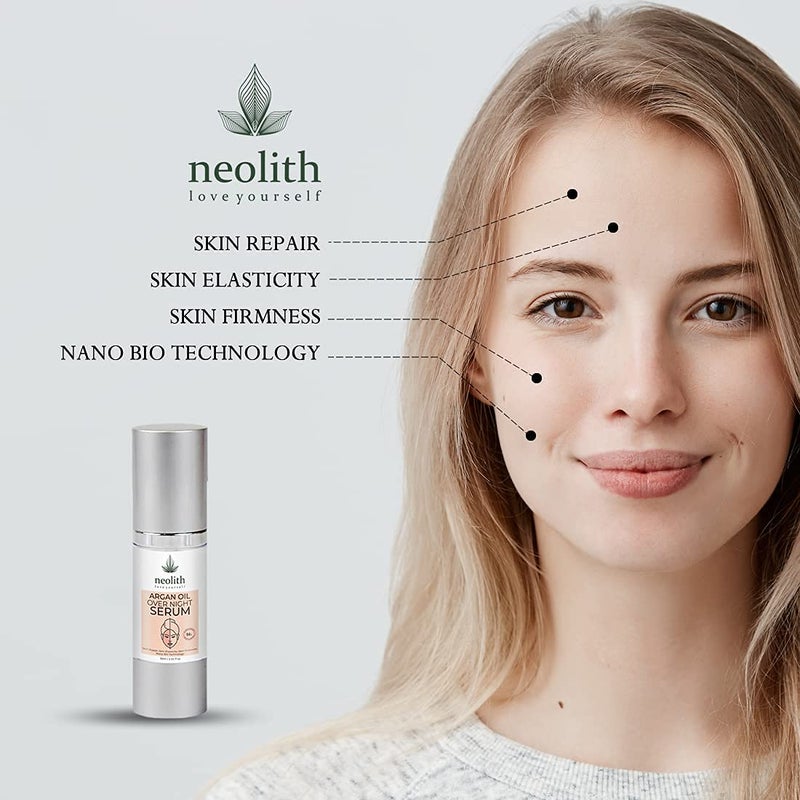 SHYRC Argan Oil Over Night Face Serum Anti Aging Face Serum for Skin Collagen Boosting Skin Tightening 30 Ml No Parabens Sulphates No Silicon Mineral Oil - Image 5