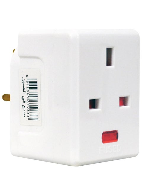 UK 3 way type travel Plug Adapter, 3 Pin Power Plug Adapter for UK Plug , Multi Plug