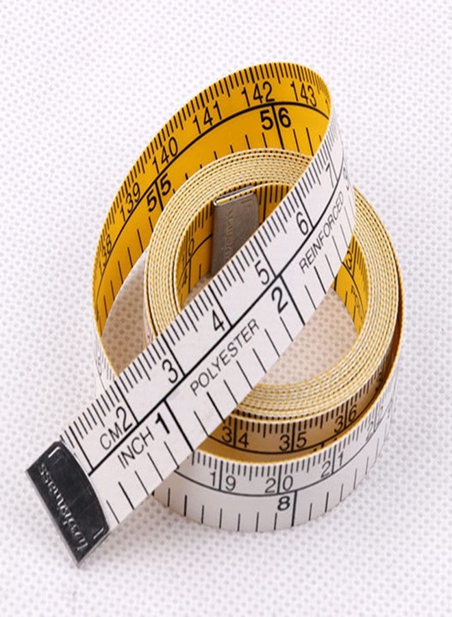 BYNNIX Soft Flat Ruler Body Measuring Ruler Sewing Tailor-Tape Measure 150cm/60inch Centimeter Meter Sewing Measuring Tape Measuring Ruler For Tile Multi Angle For Sewing Kids Growth Woodworking Tool - Image 5