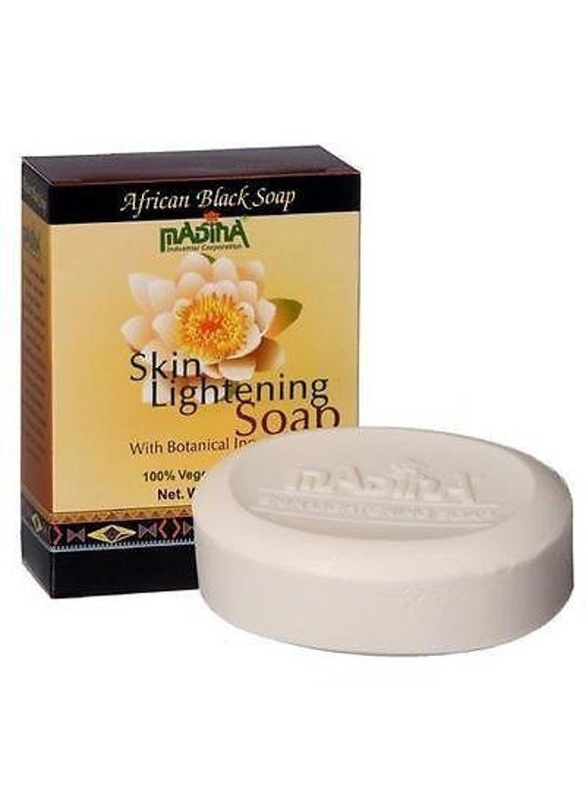 Madina Skin Lightening Madina African Black Soap Herbal Natural Cocoa Butter Aloe - Image 2