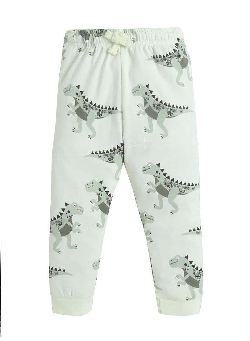 Victor And Jane  Infant Boys Nature Print Cotton Pajama Set – T-Shirt & Pajama Pants Nightwear for Men | Best Price UAE