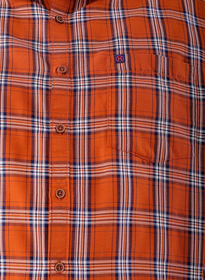 HARDSODA Men Plus Size Regular Fit Checkered Cutaway Collar Full Sleeves Casual Shirt - Image 5