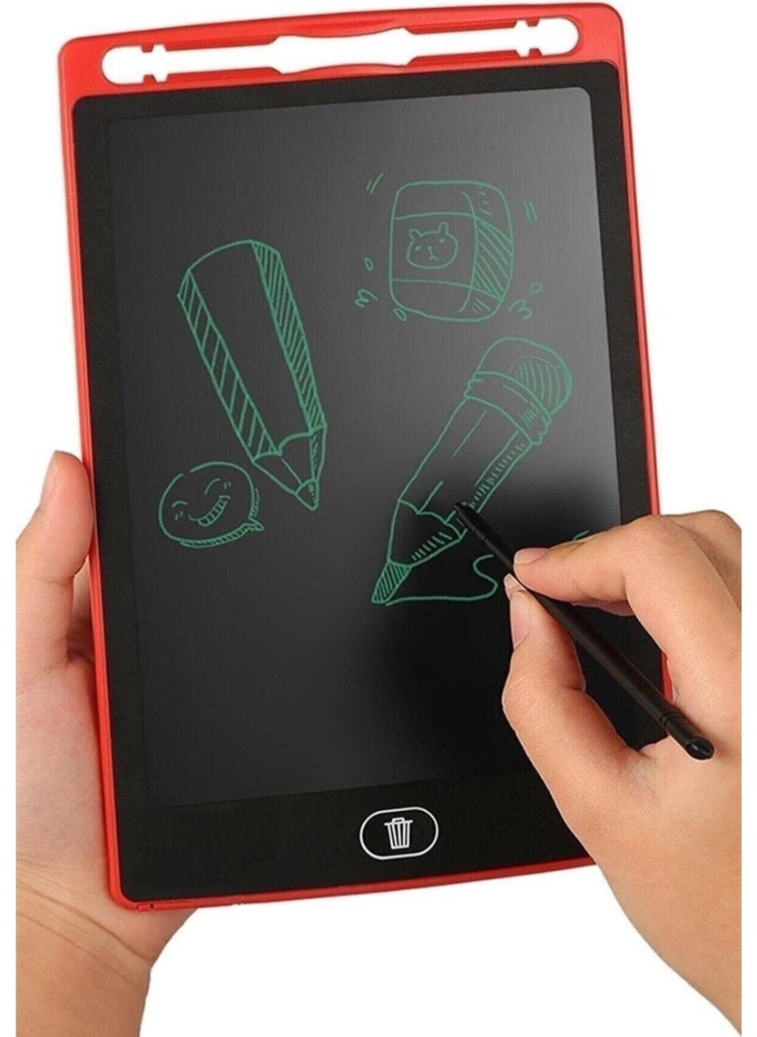 Canderel Digital Pen Drawing Writing Board Note Writing Training Tablet Writing Tablet 8.5 Inch Red  - Image 2
