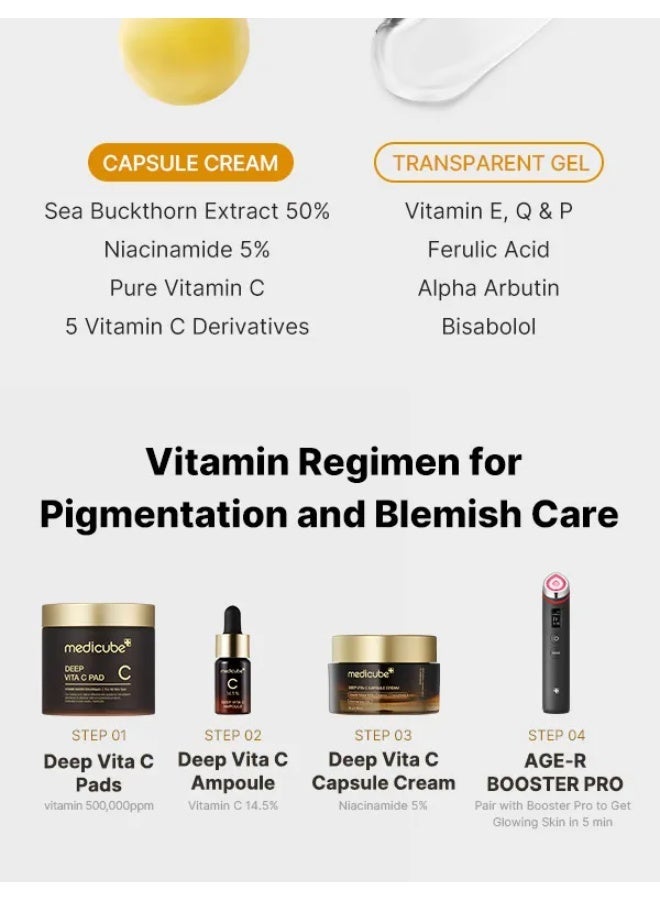 Medicube – كريم كبسولة فيتا سي العميق – إشراقة وحماية مكثفة للبشرة - Image 2