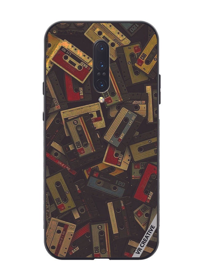 VR CREATIVE Protective Case Cover For OnePlus 7 Pro Music Carrds Design Multicolour - Image 1