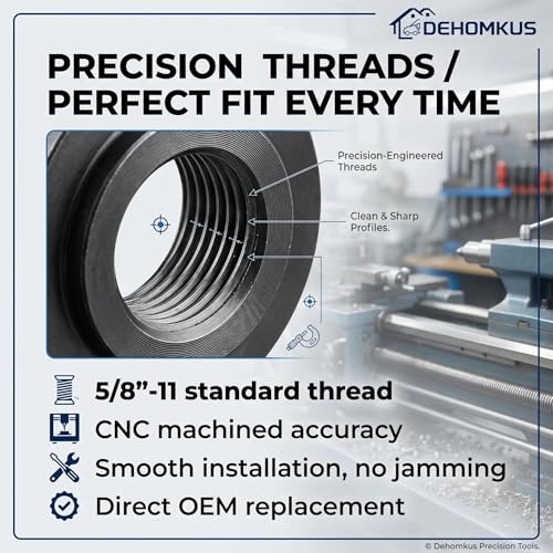 DEHOMKUS 193465-4 Angle Grinder Flange Nut Compatible with Various Grinding Tools Fit For Most Angle Grinders With 5/8" -11 Thread - Image 5