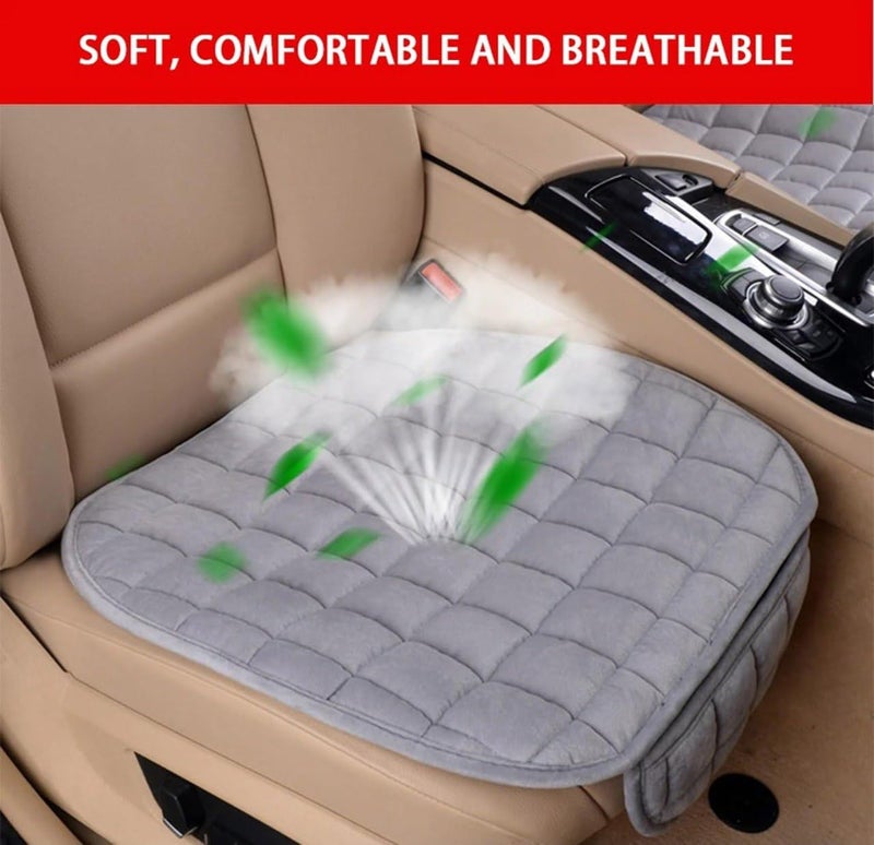 VANITYA Car Seat Soft Cover with Non-Slip Grip and Storage Pouch, Breathable, Memory Foam Comfort Seat Protector for Cars Universal Fit, Anti-Wear, Pressure Relief, Easy Installation - Image 3