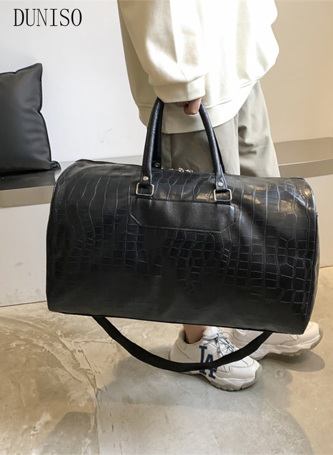 DUNISO Travel Duffel Bag Luggage Collection Business Travel Suitcase  Weekender Overnight Bag Large Carry On Airport Bag for Travel Business Trips Sports Duffel Bag Gym Sports Luggage Bags - Image 5