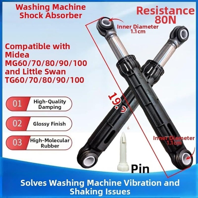 Midea Little Swan Washing Machine Shock Absorber Size C For TG70 80 90 Models Reduces Movement And Noise - Image 4