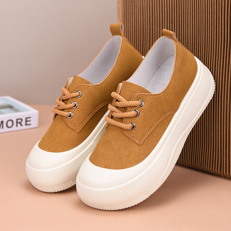 Women's Casual Loafers with 4cm Height Increase, Round Toe, Slip-on - Image 4