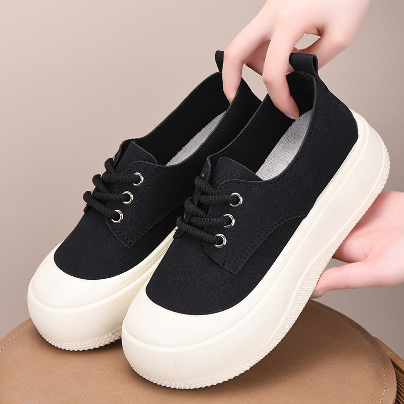 Women's Casual Loafers with 4cm Height Increase, Round Toe, Slip-on - Image 2