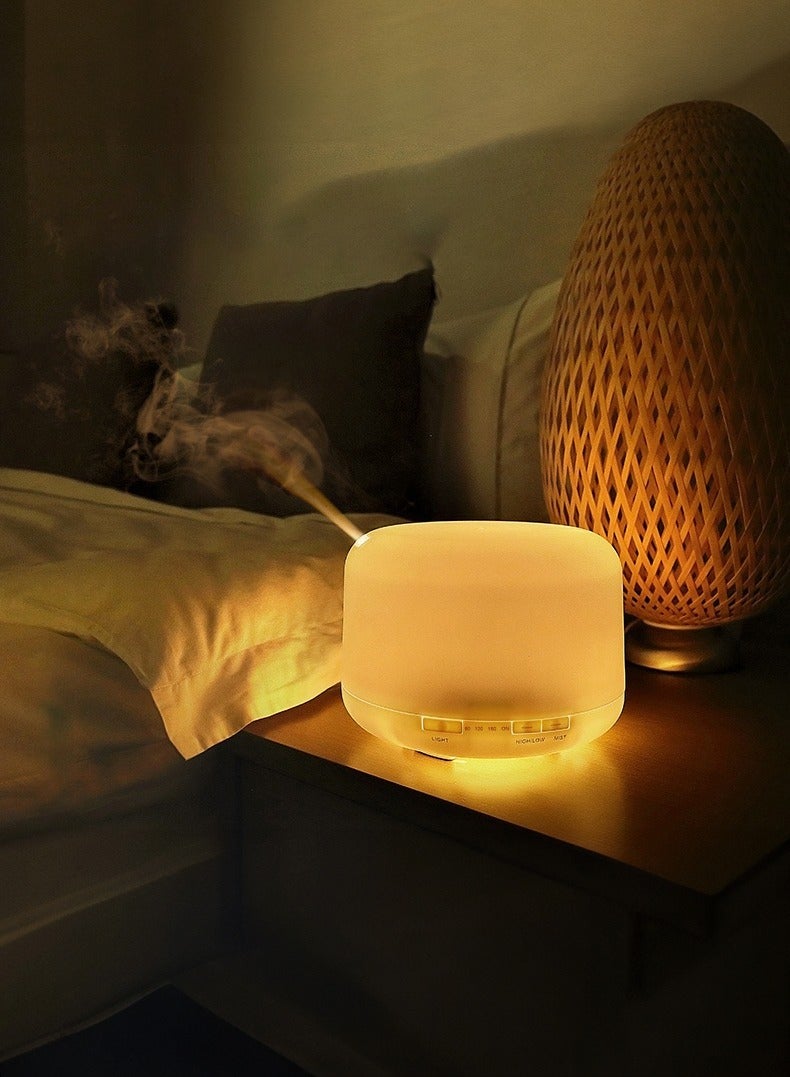 7-color LED light aromatherapy diffuser ultrasonic humidifier 500ml - Image 1
