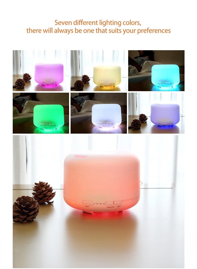 7-color LED light aromatherapy diffuser ultrasonic humidifier 500ml - Image 4