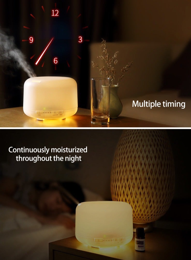 7-color LED light aromatherapy diffuser ultrasonic humidifier 500ml - Image 5