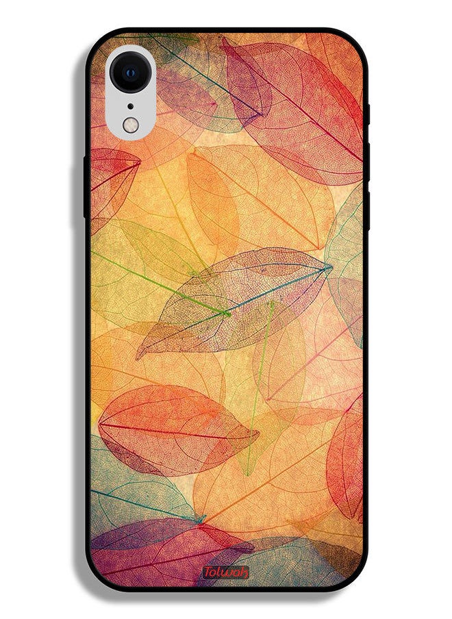 Tolwak Apple iPhone XR Protective Case Leaves Abstract Digital Art  - Image 2