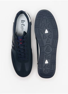 Lee Cooper حذاء رياضي رجالي منخفض الكاحل مزود بأجزاء مع رباط للإغلاق  - Image 4