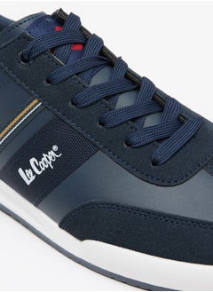 Lee Cooper حذاء رياضي رجالي منخفض الكاحل مزود بأجزاء مع رباط للإغلاق  - Image 5