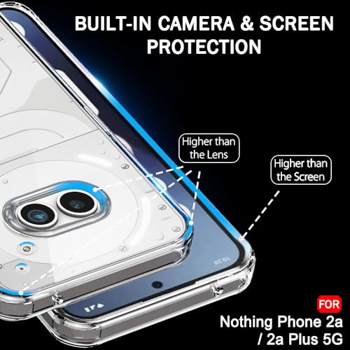 TheGiftKart Ultra-Hybrid Crystal Clear Back Case Cover for Nothing Phone 2A / 2A Plus 5G | Shockproof Design | Hard Back Cover Case for Nothing Phone 2A / 2A Plus 5G (PC & TPU, Transparent) - Image 5