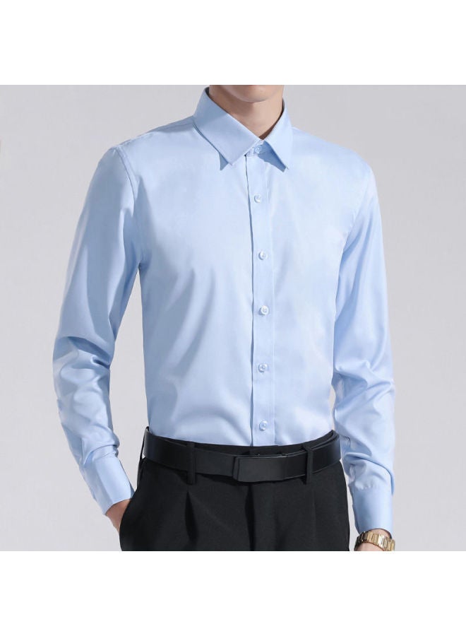 Shirt Men's Long-sleeved Korean Style Trendy Slim Business Casual Shirt For Young And Middle-aged People Spring And Autumn Professional Formal Wear