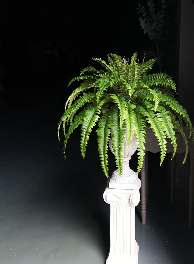 Galebeiren Artificial Ferns for Outdoors & Indoors, 45" Large Faux Ferns 57 Fronds Fake Boston Fern Plant for Planter Garden Porch Entrance Home Windowsill Yards Farmhouse Decoraction (1 Stem) - Image 4