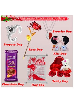 Saugat Traders Saugat Traders Valentine Gifts Combo For 7 Days Week Gift Set For Girlfriend - Boyfriend|Romantic Combo Set For On Valentine's Day Week For Couples - Chocolate, 50 Gram  - Image 2